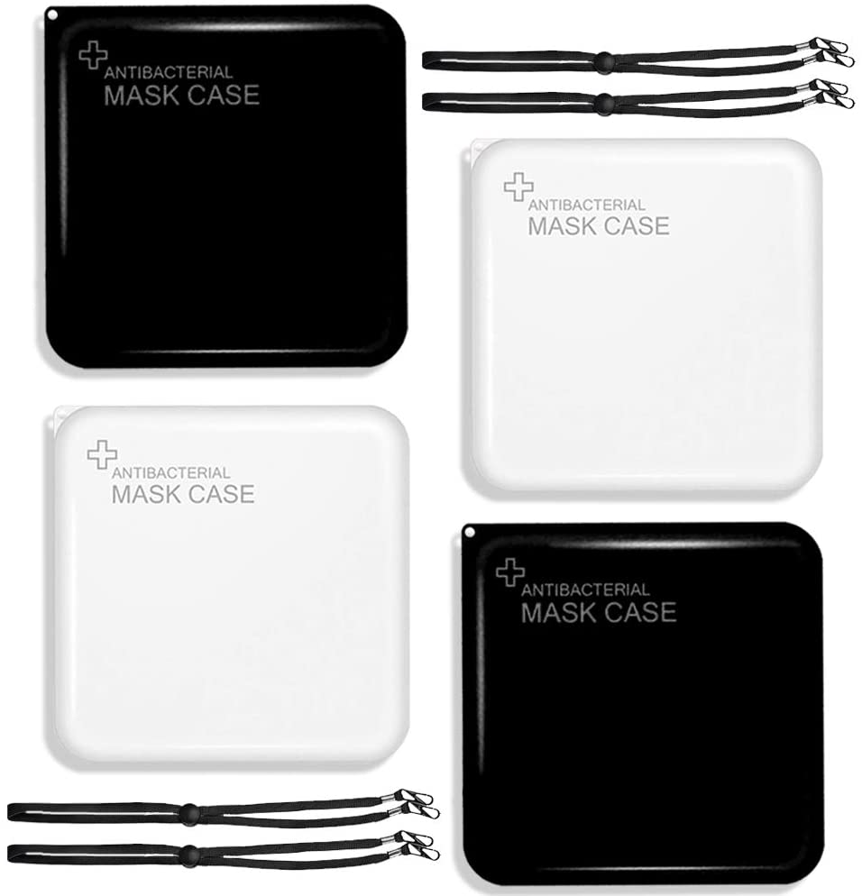 Wholesale 4 Pieces Mask Cases,Mask Storage Box,Portable Mask Storage