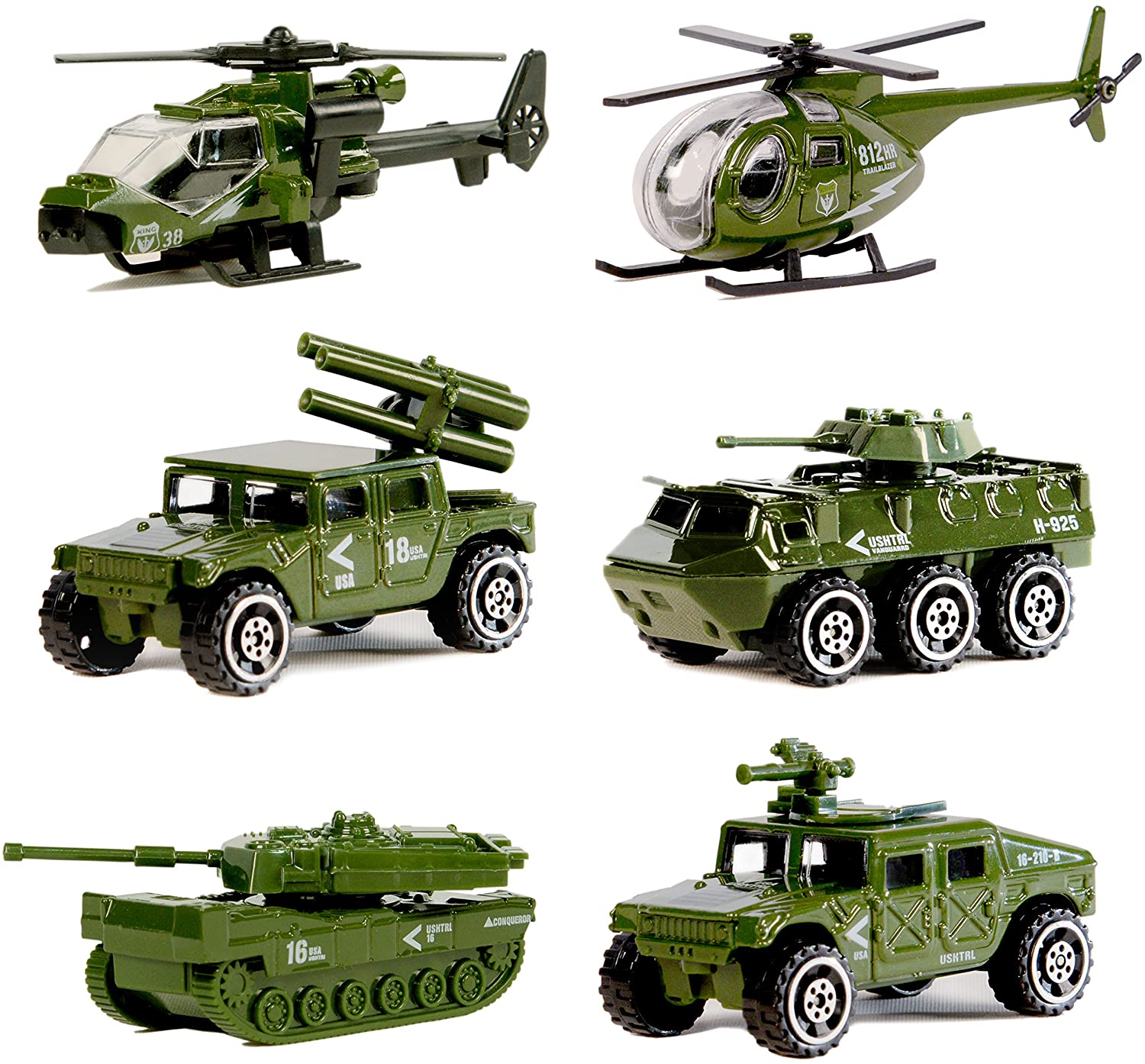 Wholesale Nunkitoy Die-cast Military Vehicles,6 Pack Assorted Alloy ...