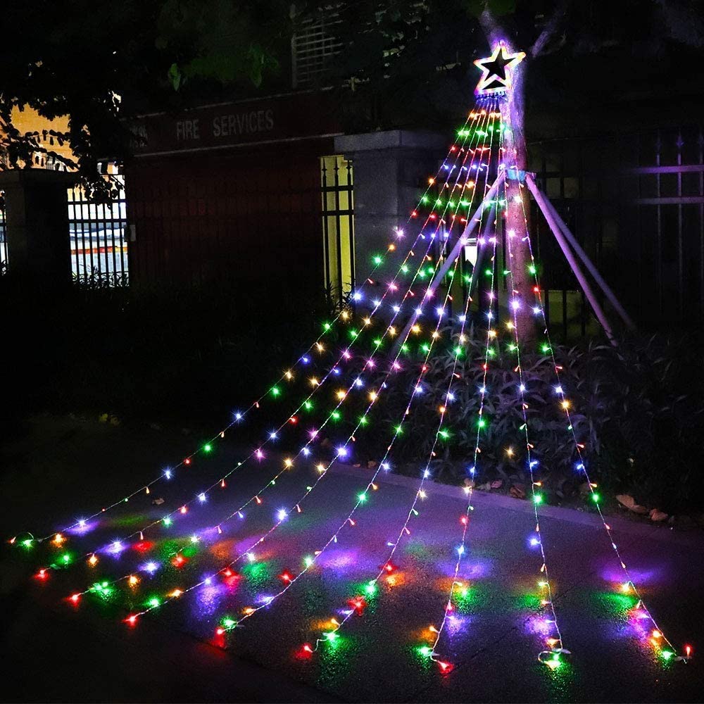 Wholesale Outdoor Christmas Decorations Star Lights String,320 LED 16.4