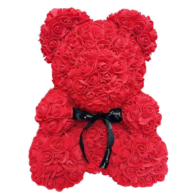 Wholesale Rose Bear 40cm Flower Creative T For Girlfriend Birthday Star