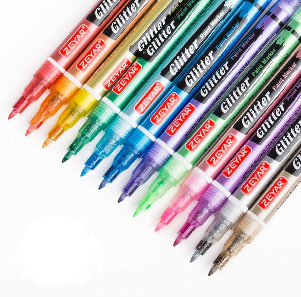 Mr. Pen- Glitter Gel Pens, Assorted Colors, 20 pcs, Glitter Pens