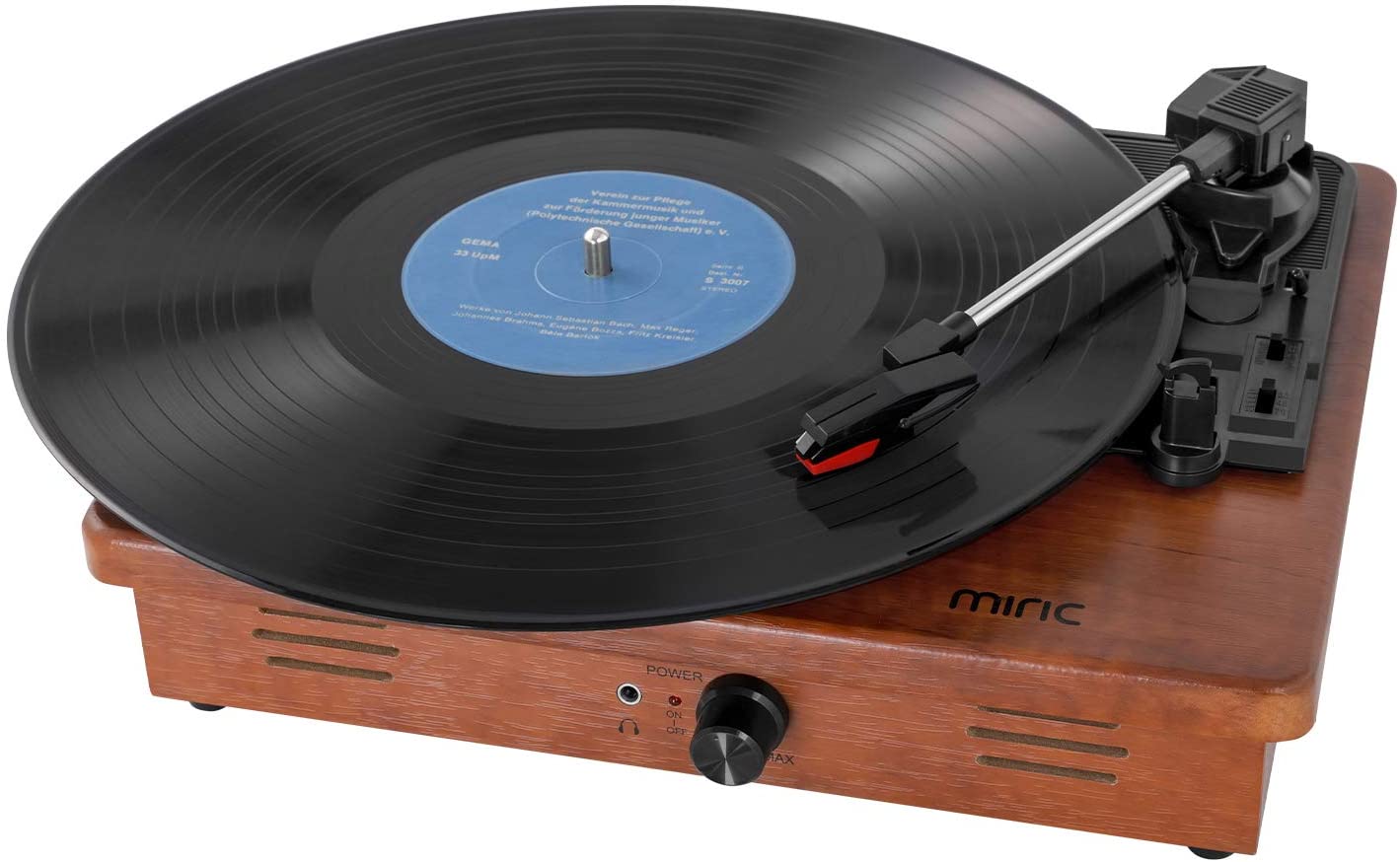 Wholesale Record Player, Miric Wooden Record Player Turntable for Vinyl