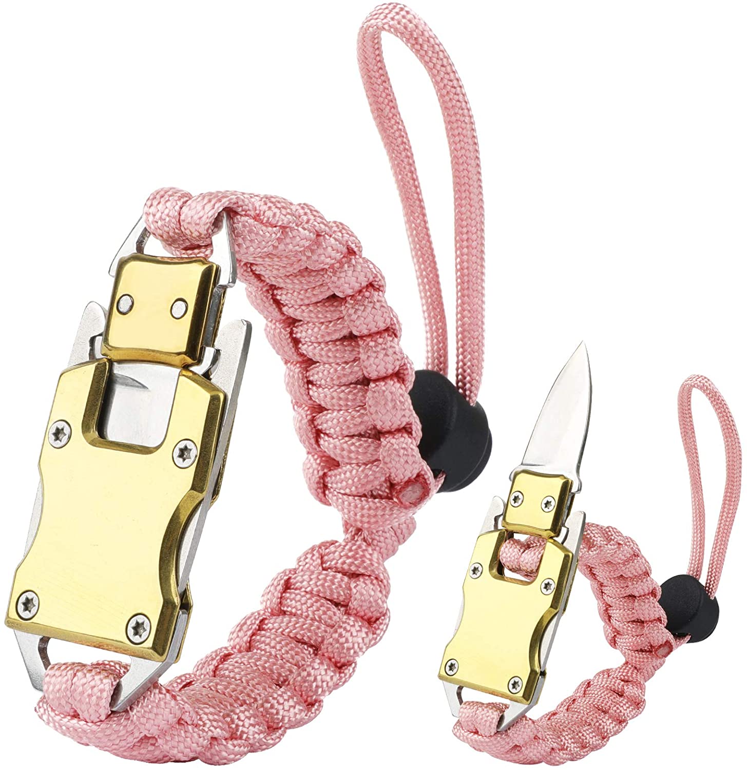 Wholesale WEREWOLVES Adjustable Paracord Knife Bracelet, Survival Cord