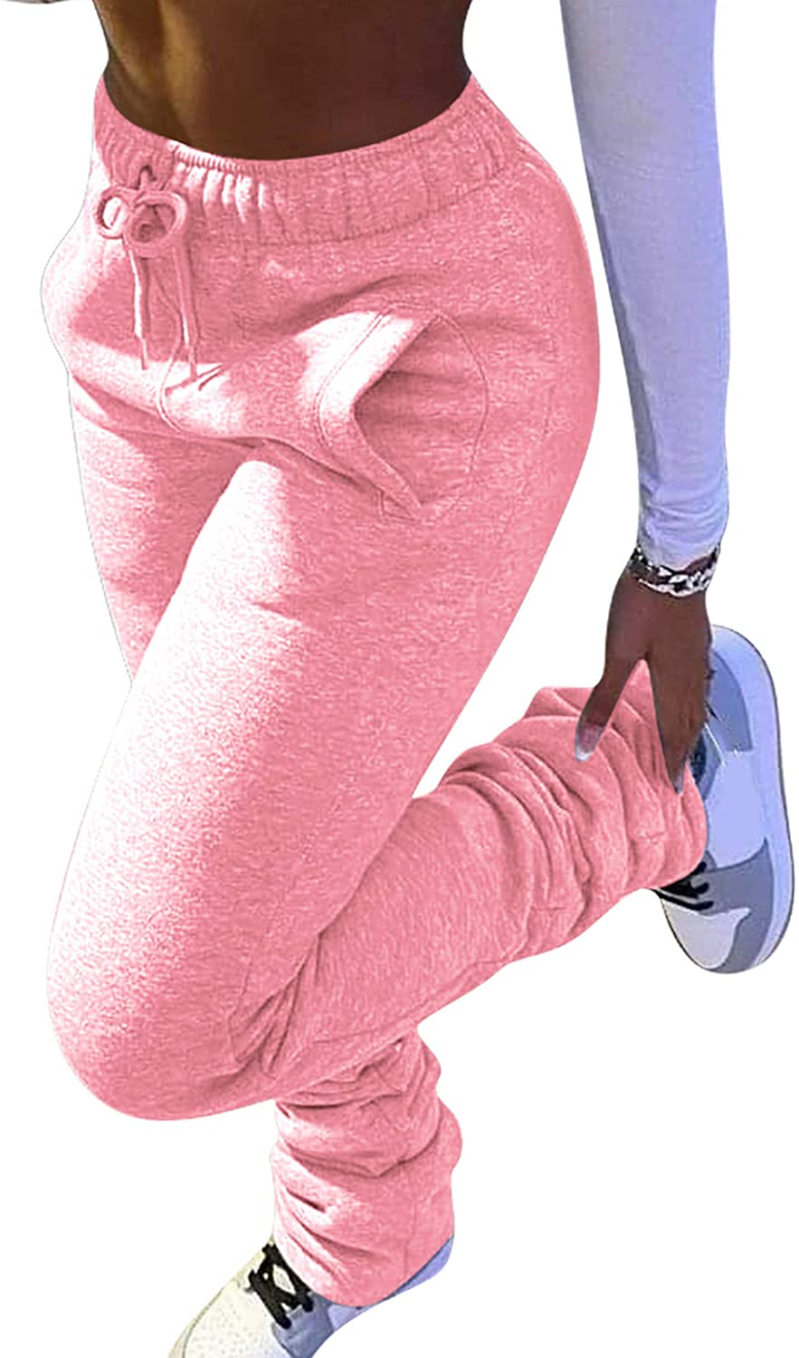 drawstring ruched sweatpants