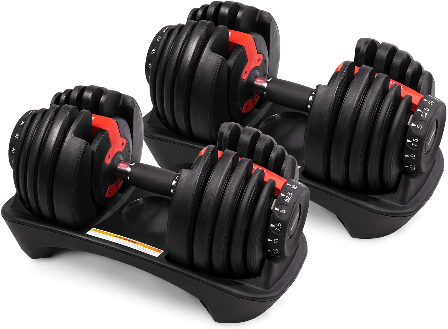 Wholesale Mewe Adjustable Dumbbell 5 To 52.5 Lbs Adjustable Weight 