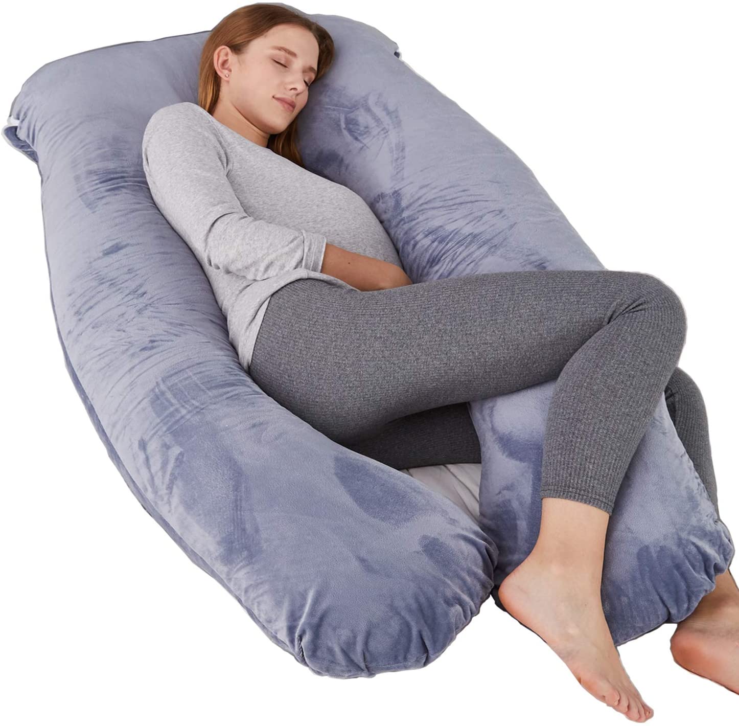 Wholesale ELNIDO QUEEN Pregnancy Body Pillows with Velvet Cover,U ...