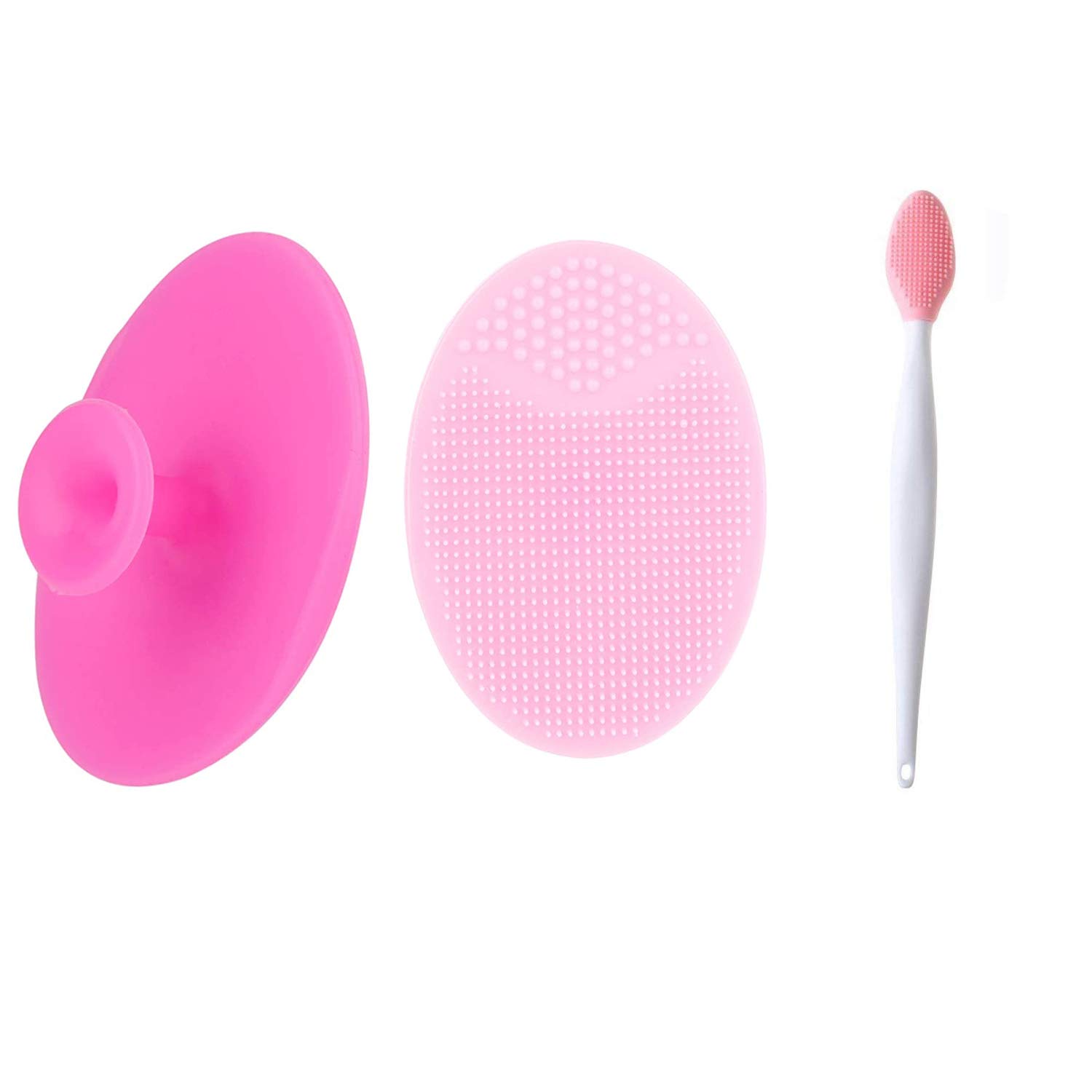 Wholesale 2Pcs Silicone Facial Cleansing Brush Face Blackhead Scrubbers ...