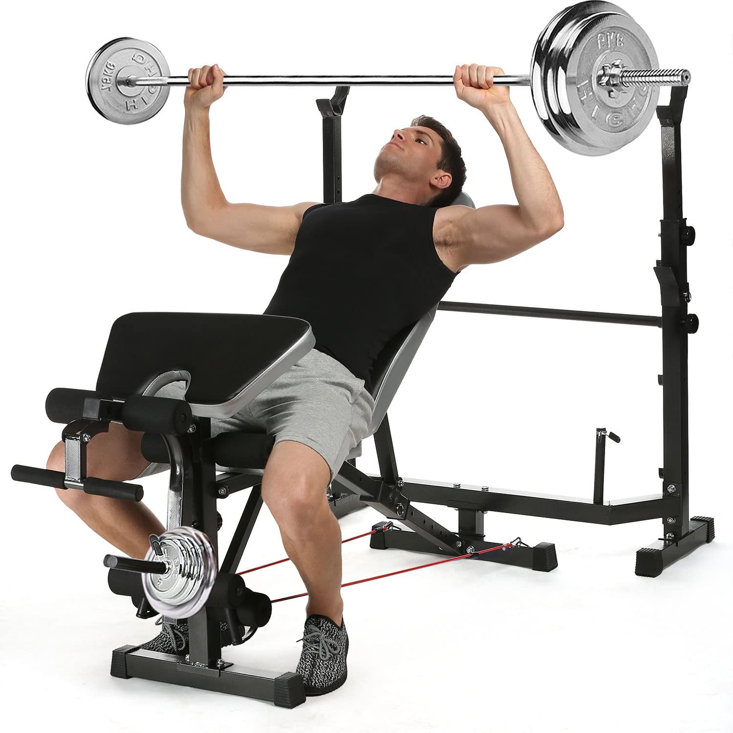 Wholesale Aceshin Weightlifting Bed Bench Press Squat Rack Indoor Multi