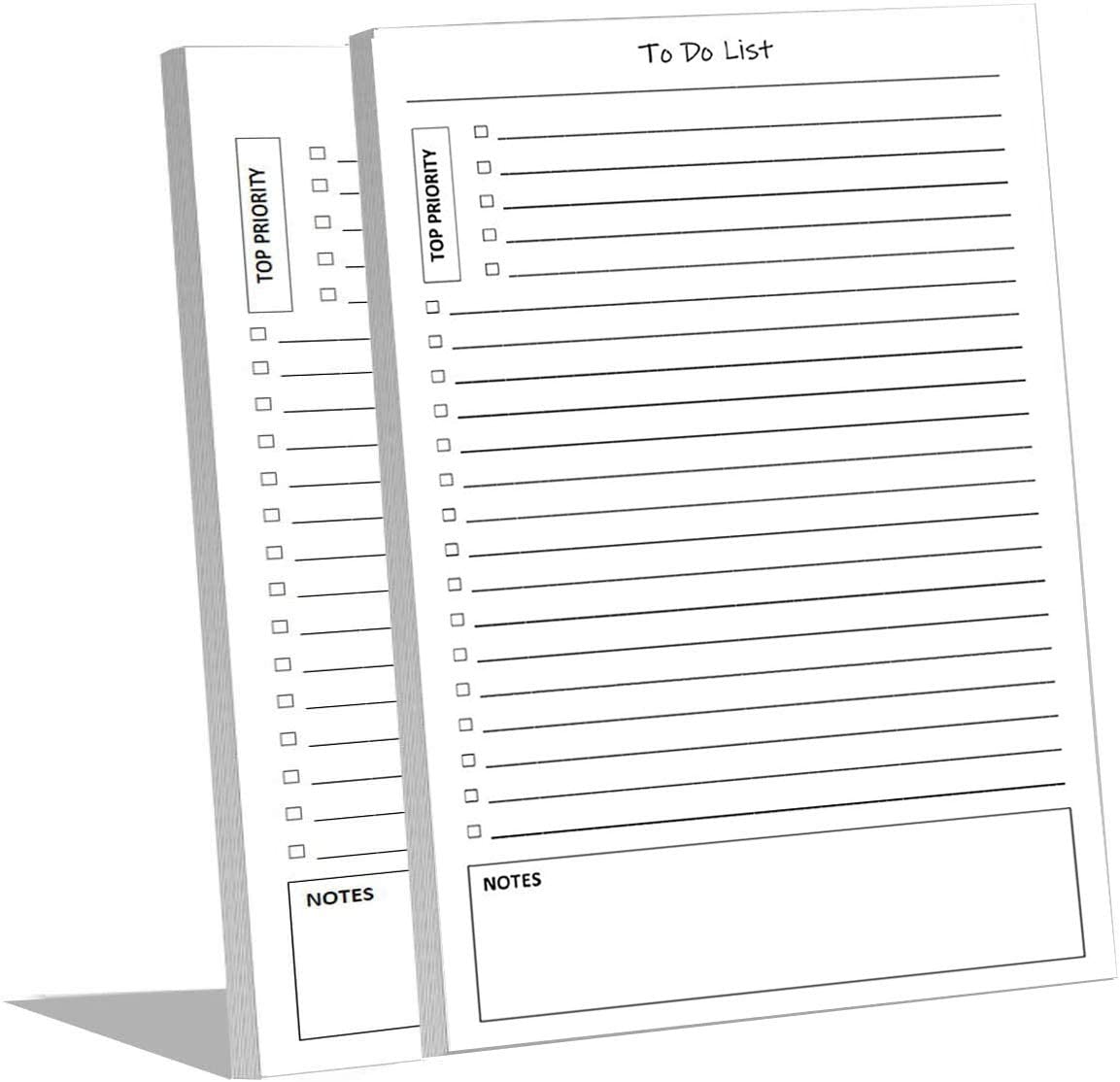 Wholesale to DO List Notepads (2 Pack of 50 Pages), 100 Pages with Task
