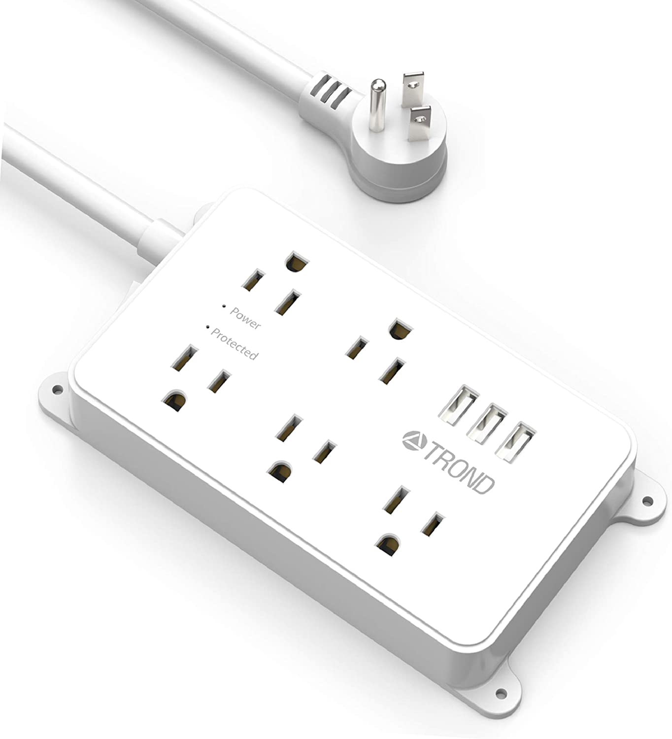 Wholesale Power Strip Surge Protector, ETL Listed, TROND Flat Plug