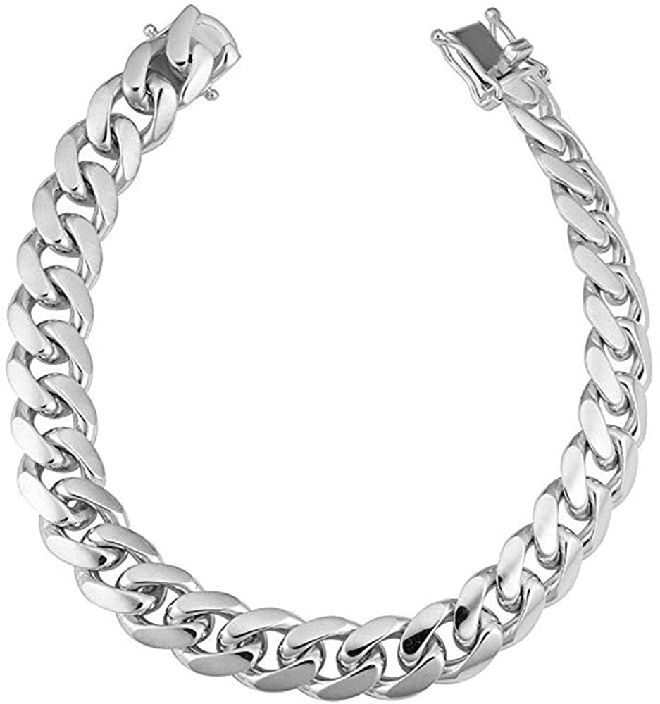 Wholesale Verona Jewelers 925 Sterling Silver Solid Miami Cuban Link ...
