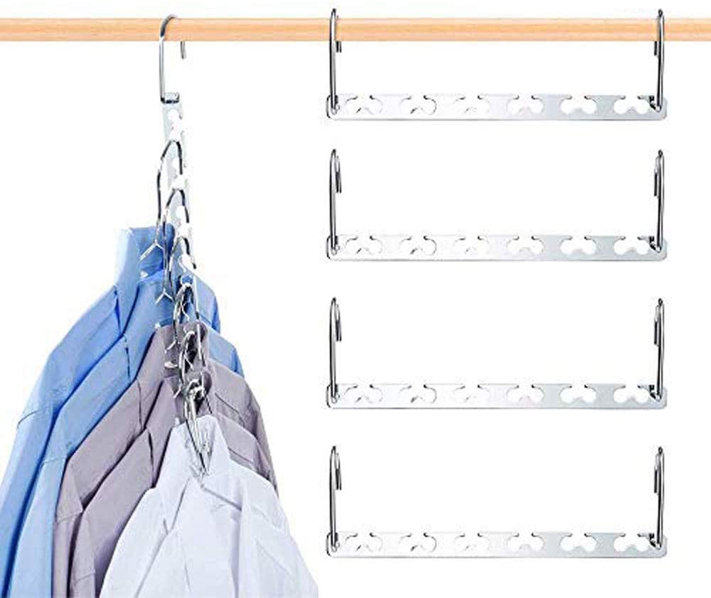 YiSeyruo yiseyruo clothes hanger space saver: 2 pack 5 in 1