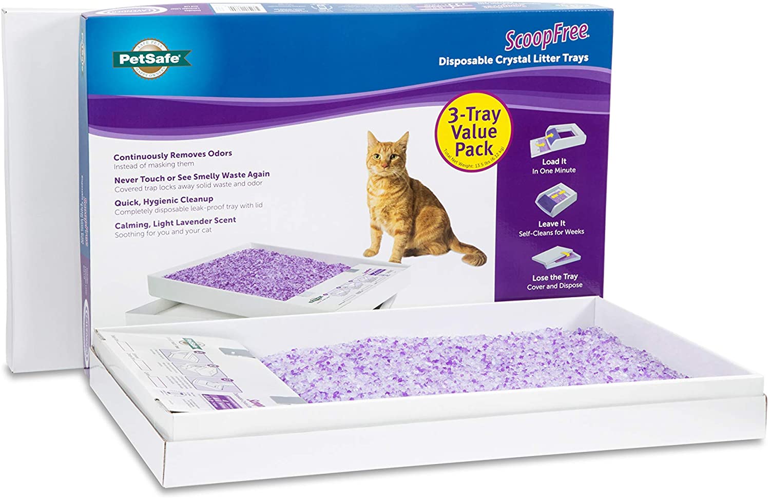 Wholesale PetSafe ScoopFree SelfCleaning Cat Litter Box Tray Refills NonClumping Crystal Cat