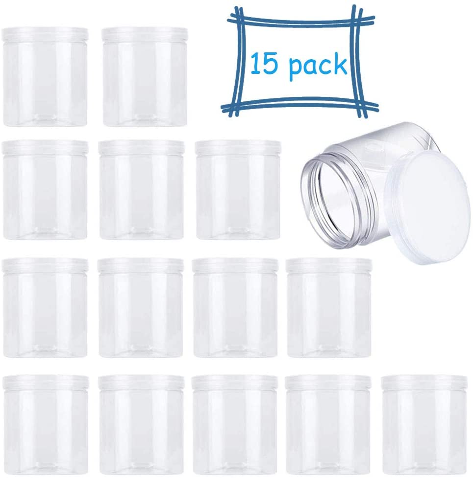 Empty Slime Containers with Lids, Clear Plastic Jars and Labels (1.2 oz, 35  Pack), PACK - Harris Teeter
