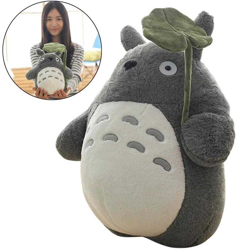 Wholesale Vivicl My Neighbor Totoro Plush Doll Toy Adorable Cartoon Soft Stuffed Animal Cushion Totoro Plush Doll Toy With Lotus Leaf For Kid Birthday 40cm Supply Leader Wholesale Supply