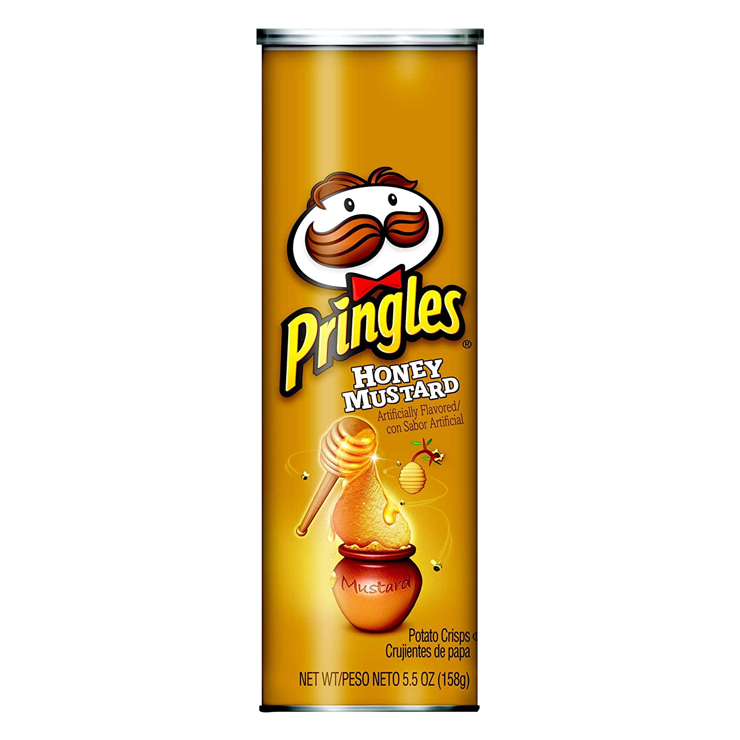 Wholesale Pringles Potato Crisps Chips, Honey Mustard Flavored, 5.5 oz