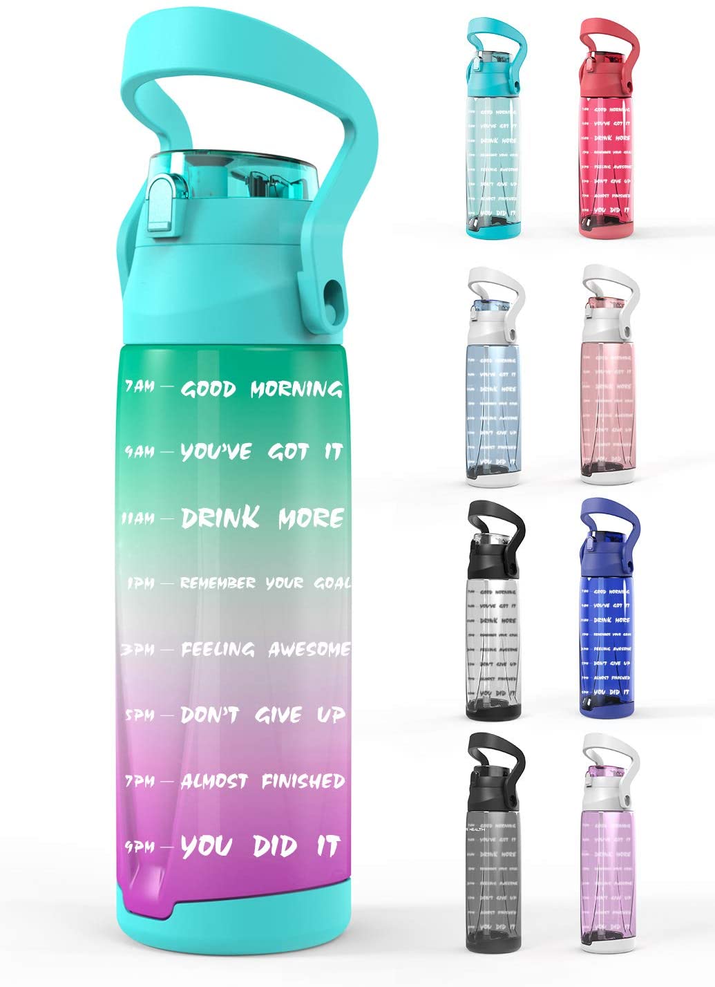 85OZ/Half Gallon Water Bottle Motivational Water Bottle With Time