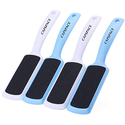 WLLHYF 4 Pieces Double Sided Pedicure Foot File Foot Scraper, Exfoliator  Remover Dead Skin Hard Skin