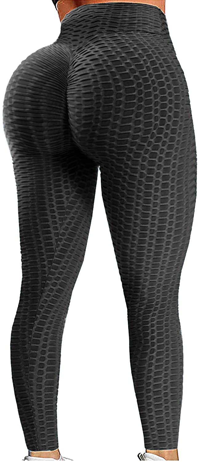 JOFOW Womens Leggings Solid Basic Ruched Butt Back Pocket Sport Pants  (Z2-Black, S) : : Clothing, Shoes & Accessories
