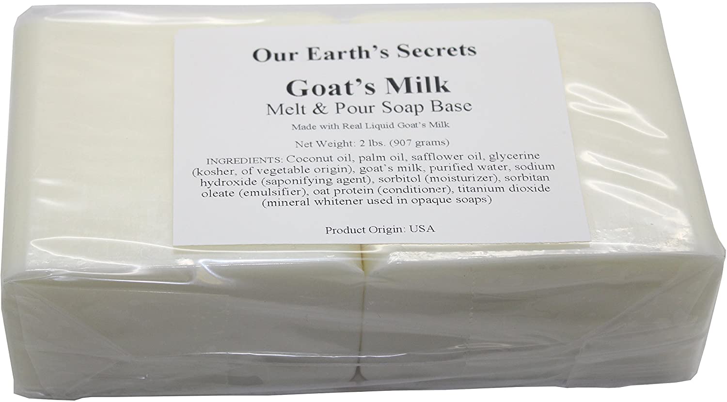  velona 2 LB - Goats Milk Soap Base Pre-Cut Cubes, SLS/SLES  Free, Glycerin Melt and Pour