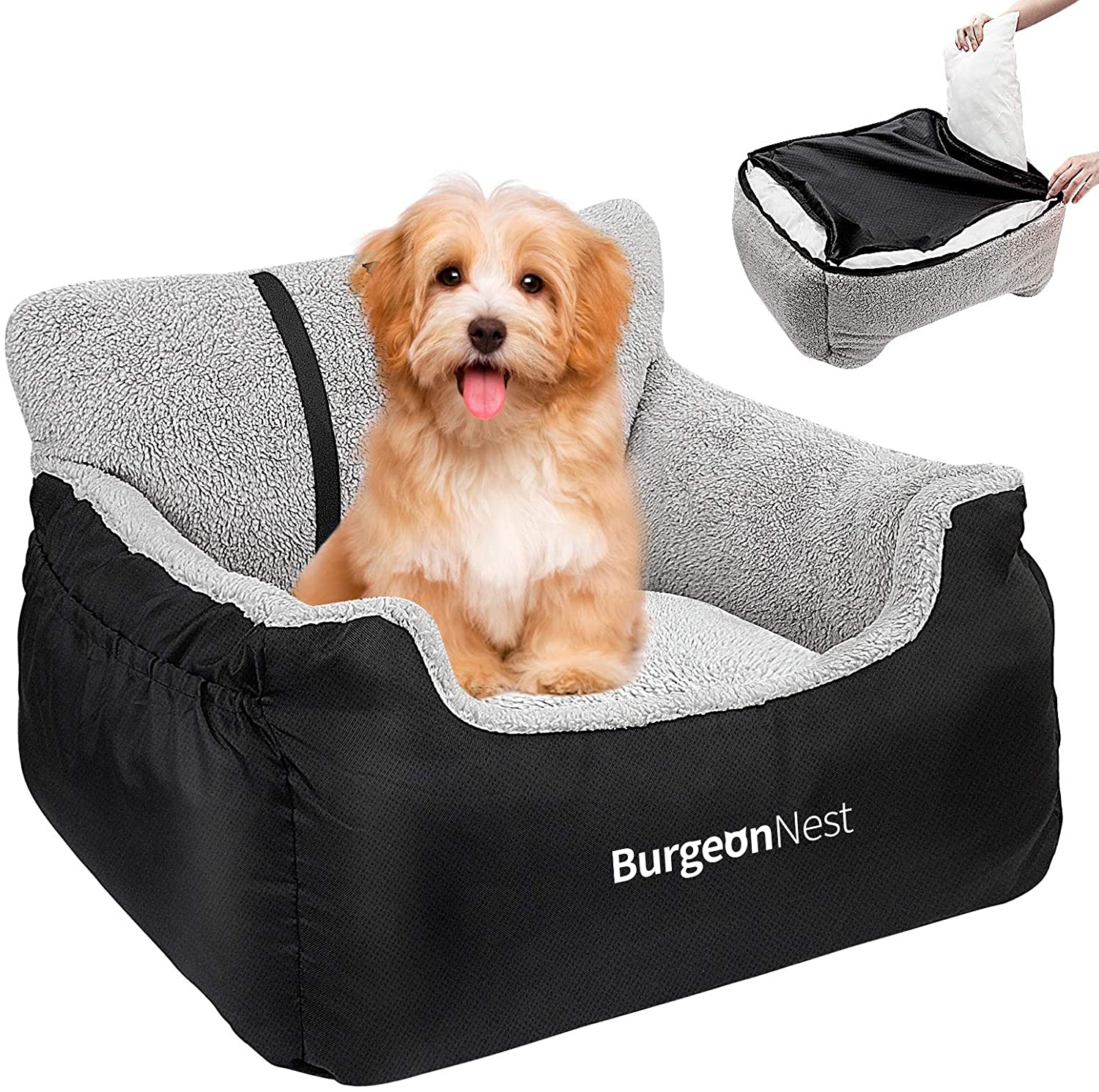 Gearking Dog Car Seat for Large Dog Under 100LBS,Dog Car Bed Pet Booster  Back Seat
