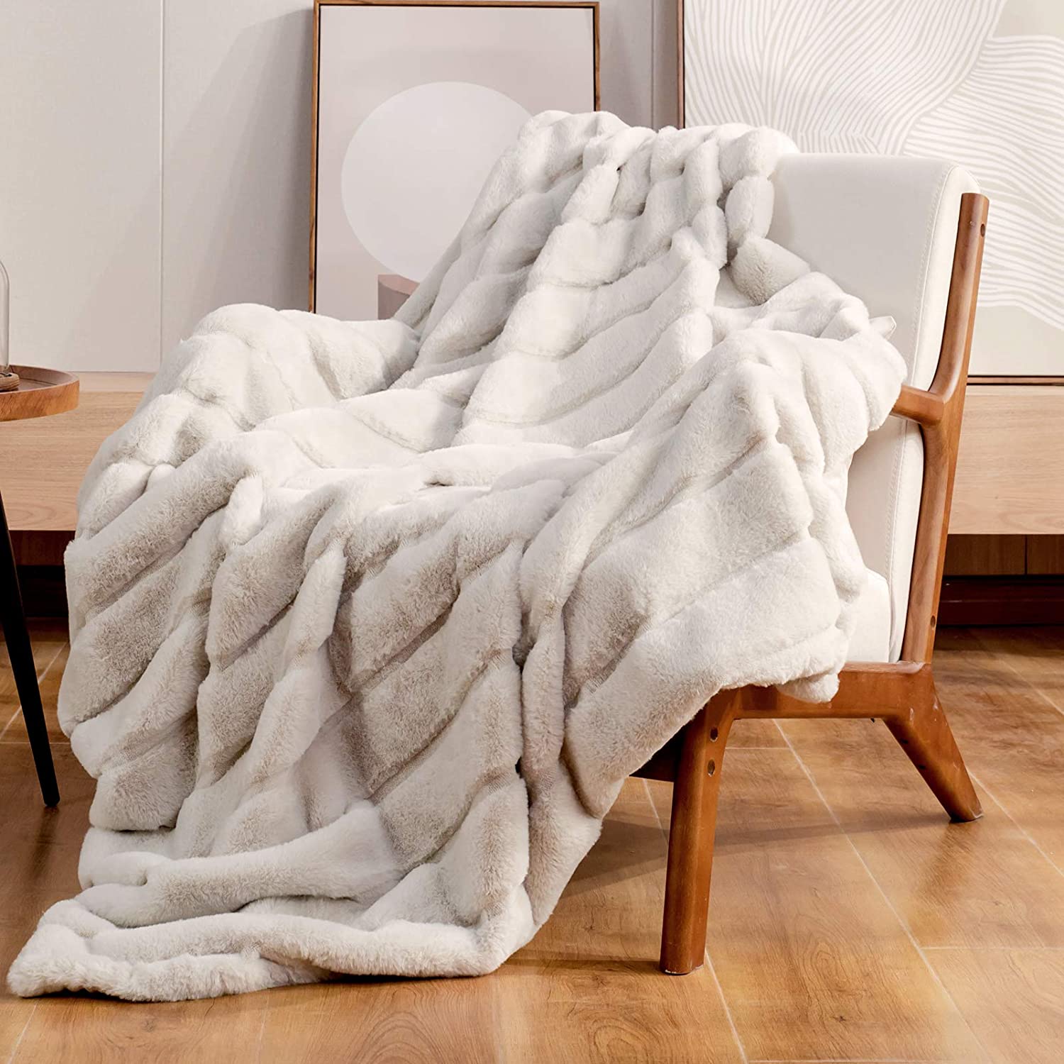 Utopia Bedding Sherpa Blanket Throw Size [Navy, 50x60 Inches] - 480GSM  Thick