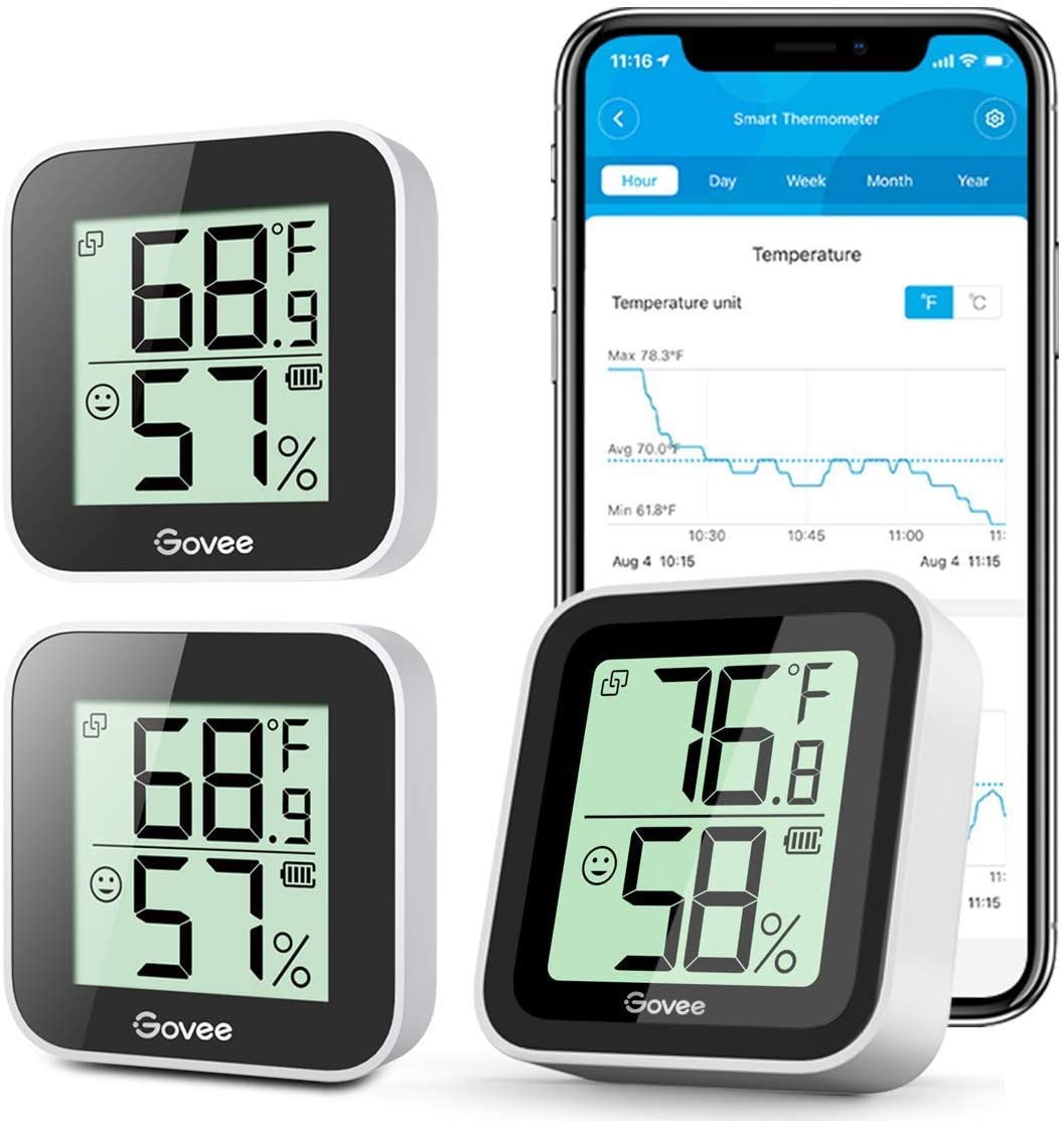 Govee Wireless Thermometer Hygrometer Mini Bluetooth Humidity And Temperature S 