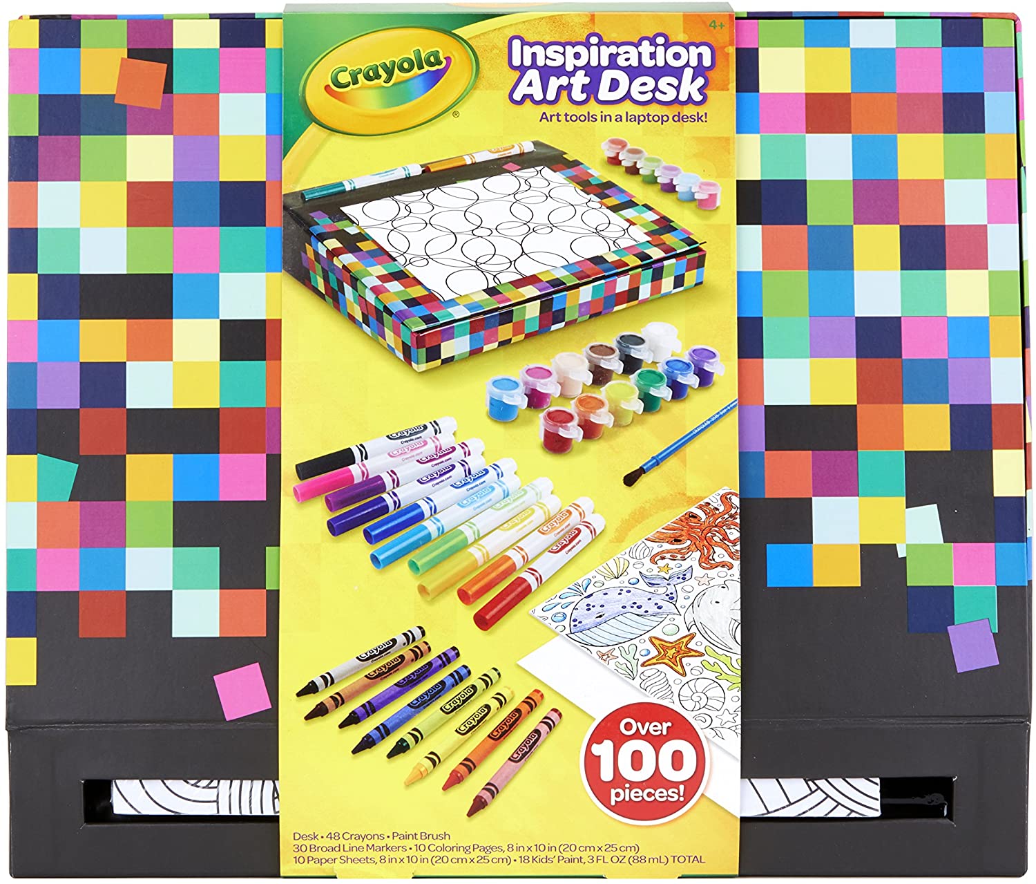 Crayola Masterworks Art Case, Over 200 Piece, Gift for Kids, Age 4, 5, 6, 7