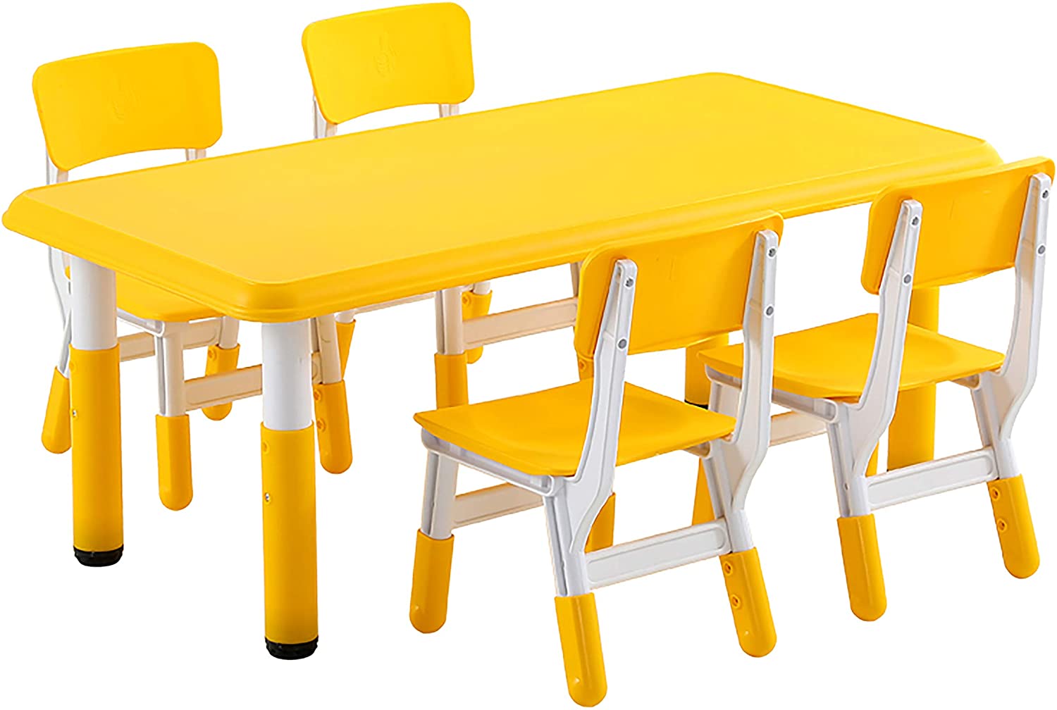  UNICOO - Kids Study Table and Chairs Set, Height