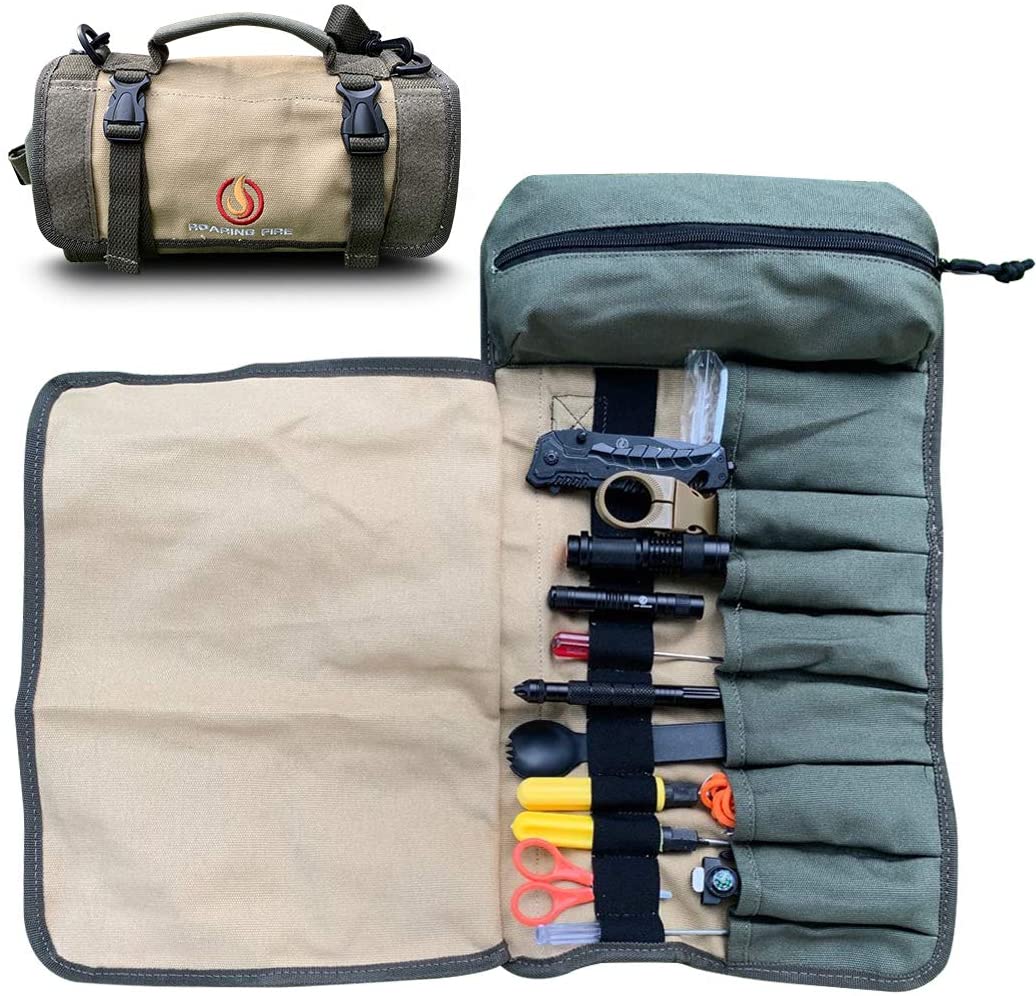 Armadillo Mini Water Resistant Tool Roll Bag, Roll Up Tool Bag