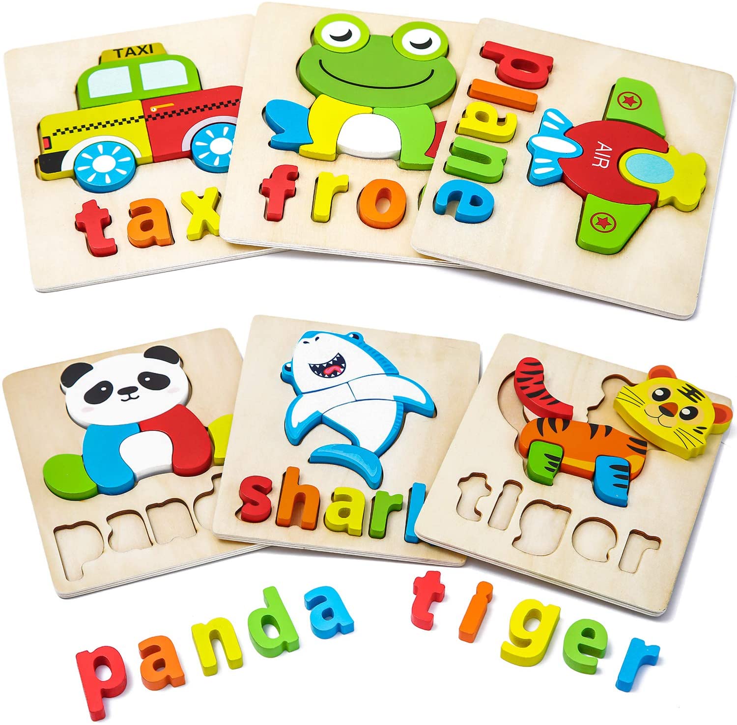 Wooden Peg Jigsaw Puzzle Kids/Baby Preschool Developmental Toy Gift 