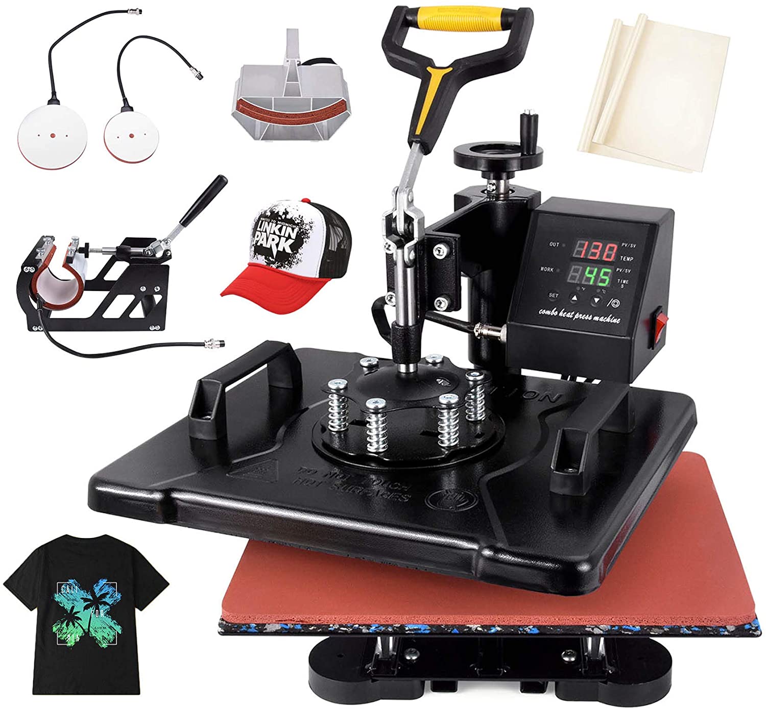 Wholesale Seeutek Heat Press 5 in 1 Heat Press 12x15 inch Machine 360 ...