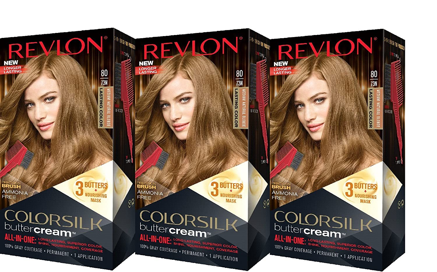 Wholesale Revlon Colorsilk Buttercream Hair Dye, Medium Natural Blonde, 3  Count Medium Natural Blonde Pack of 3 | Supply Leader — Wholesale Supply