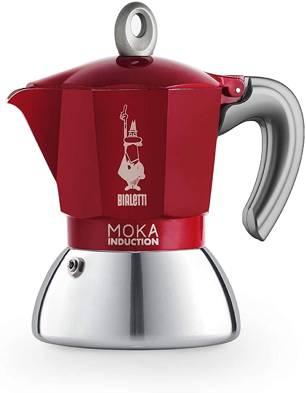 Bialetti Moka Express 2-Cup Mini Magritte Stovetop Espresso Maker with Cups