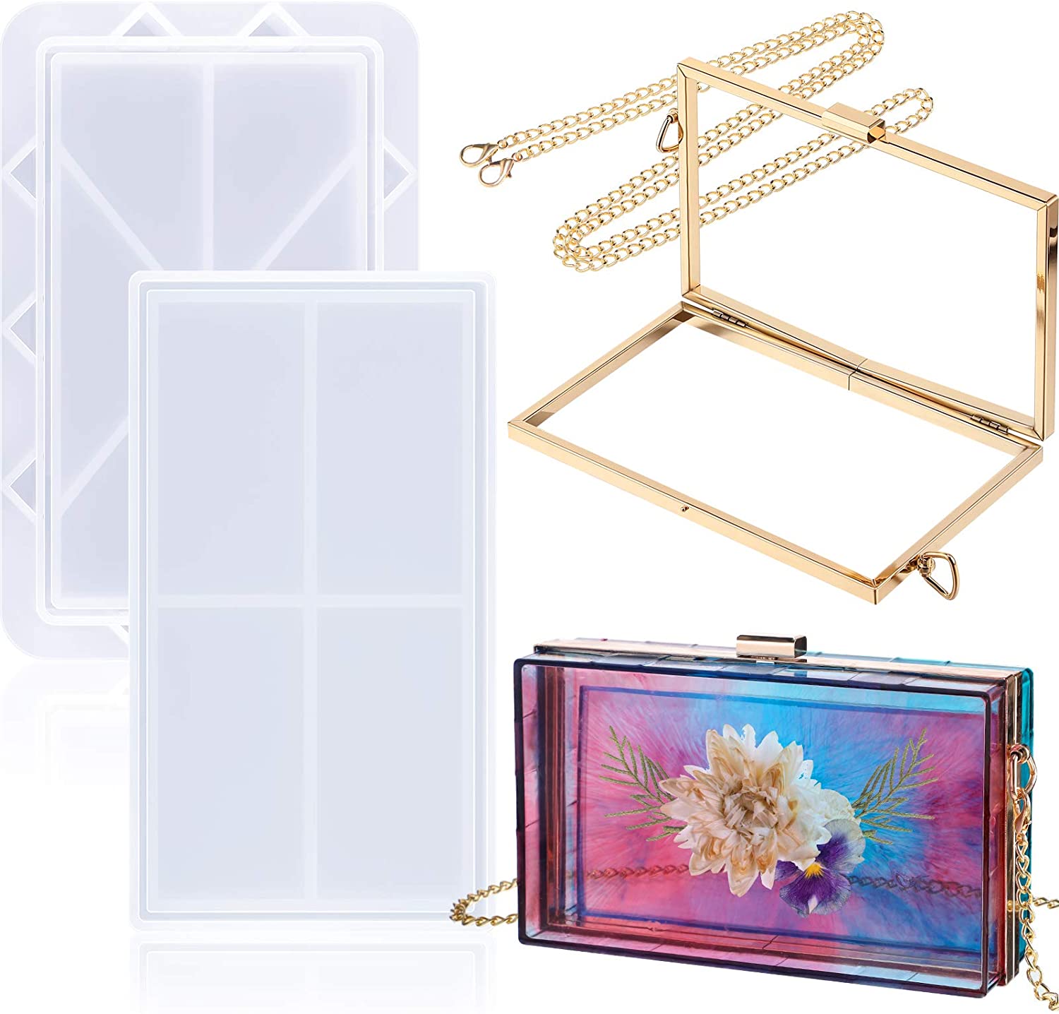 Minaudiere Box Clutch DIY Frame With Plastic Covers, Some With Handle  Guangzhou Supplier Gold Metal Obag Handles Purse Frames