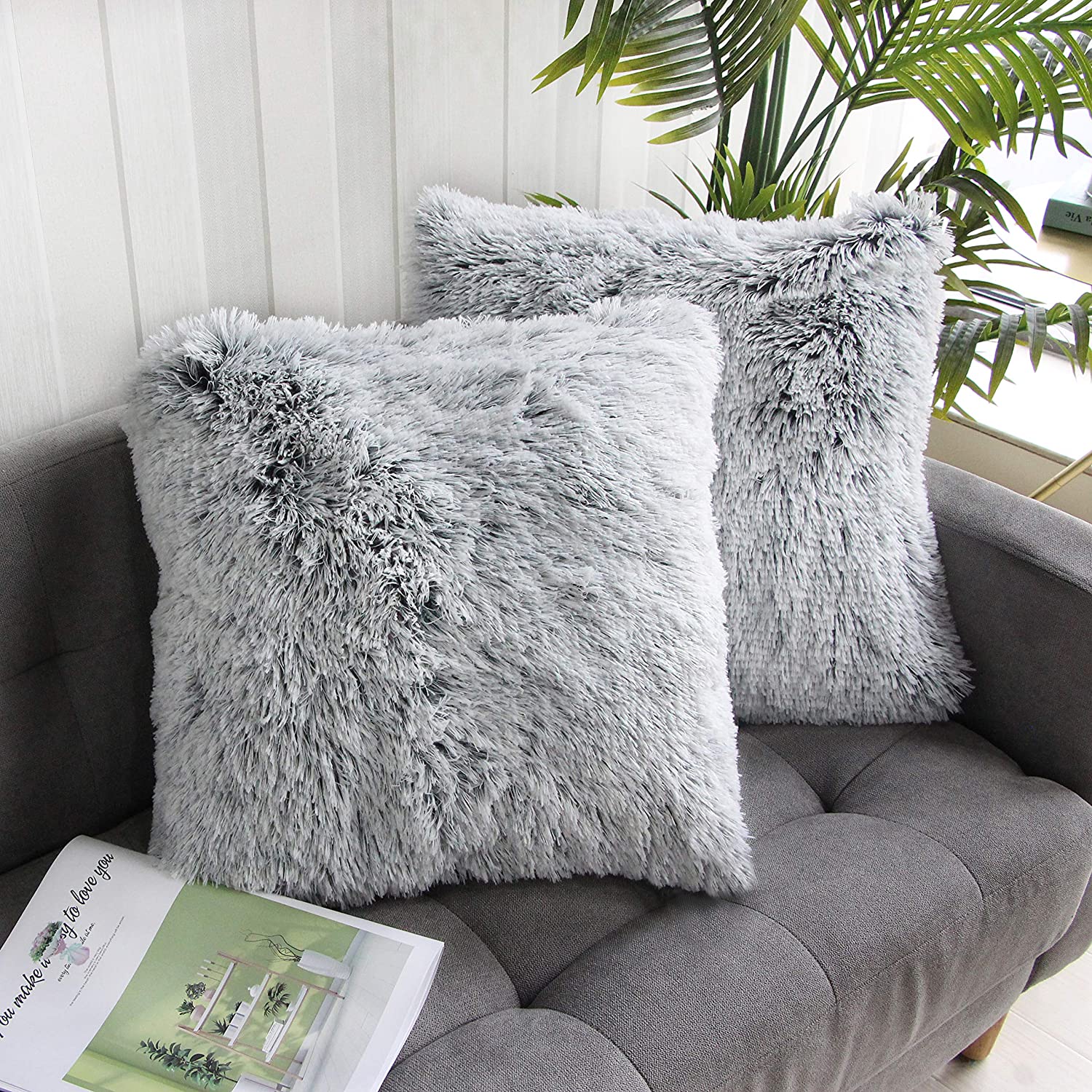 gray pillows for bed