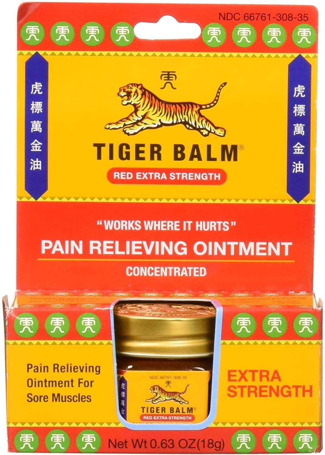 Wholesale Tiger Balm Pain Relieving Red Extra Strength, 18g – Relief