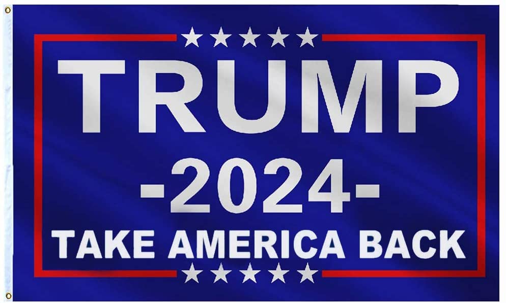 Heavy-Duty Vinyl Single-Sided with Metal Grommets ReElect Trump 2024 13 oz Banner Non-Fabric