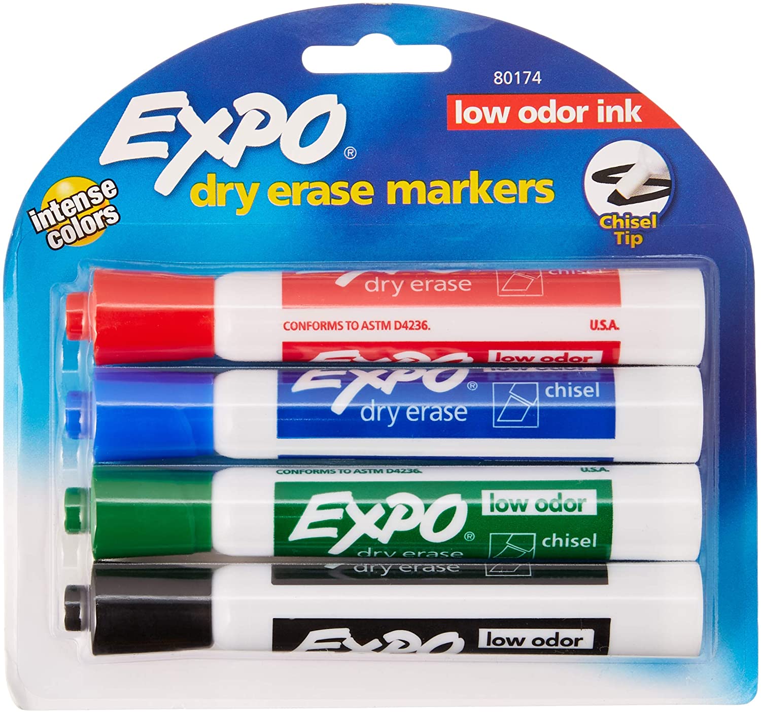 Wholesale EXPO Original Dry Erase Markers, Chisel Tip, Assorted Colors ...