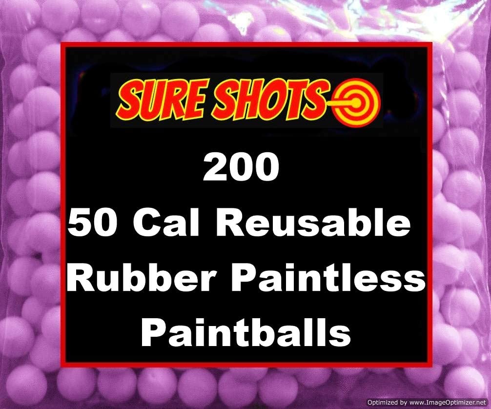 Wholesale 50 Cal Rubber Reusable Paintballs 200 Pack Supply Leader