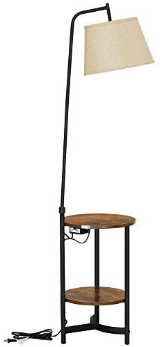 vasagle floor lamp with shelves