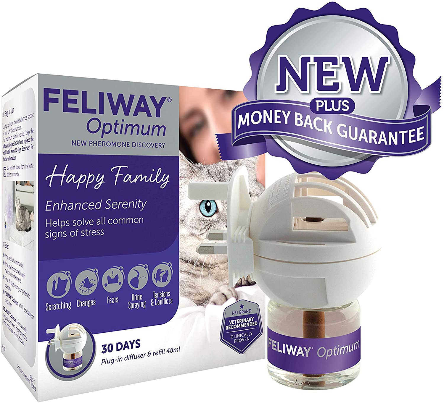 Wholesale FELIWAY Optimum Diffuser Starter Kit and Refill, 48ml