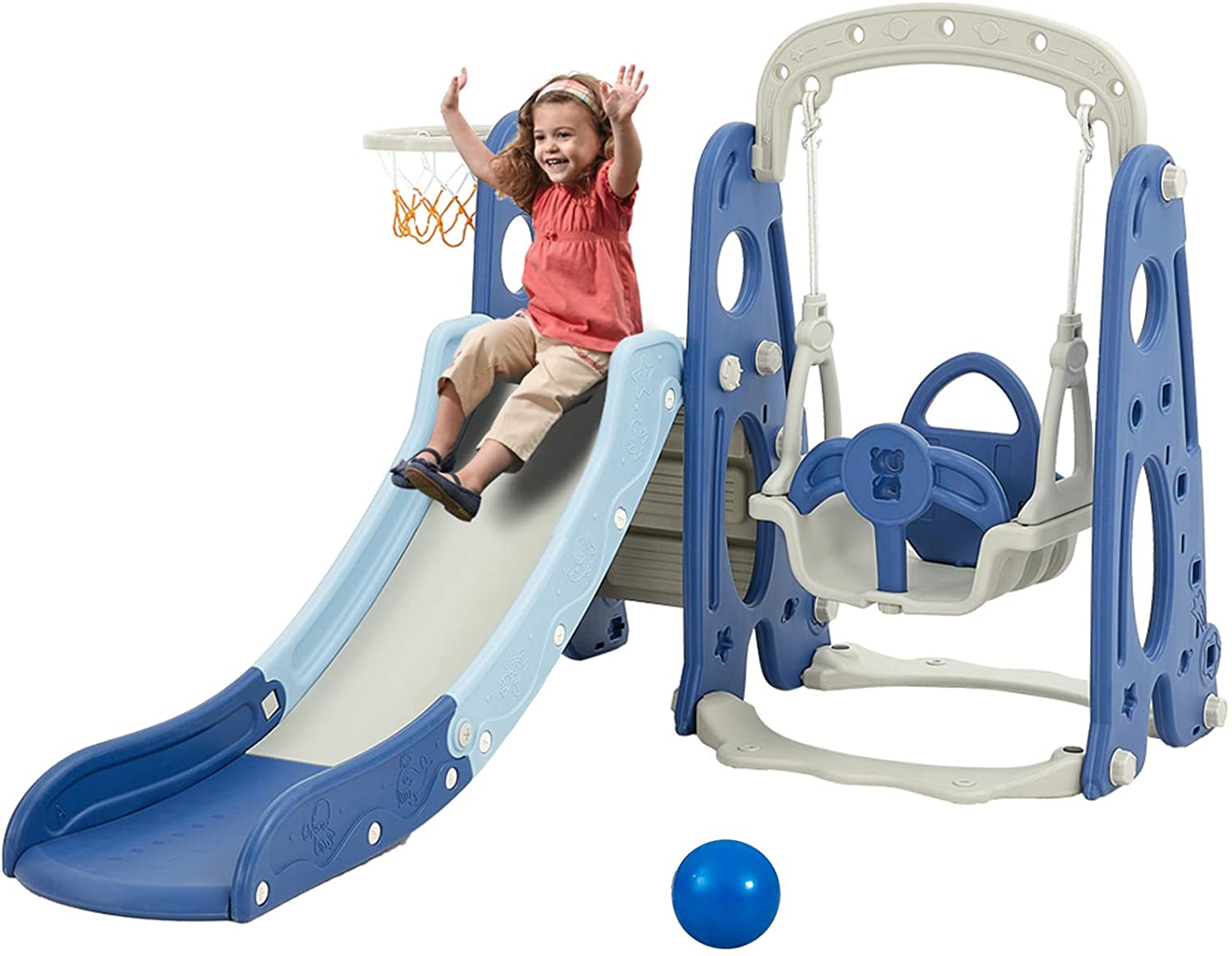 Wholesale Albott Toddler Slide and Swing Set 4 in 1, Kids Play