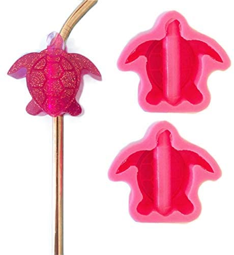  Xidmold 2 Pcs Cute Duck Straw Topper Resin Molds Straw