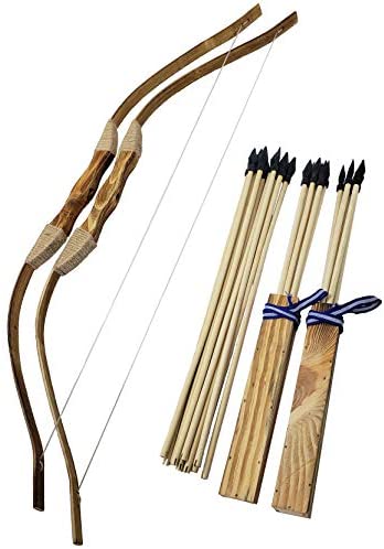 Wholesale Adventure Awaits! - 2-Pack Handmade Wooden Bow and Arrow Set ...