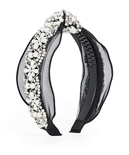 Pearl Jewelled Headband for Women Fashion Girls Lace Knot Luxury ...