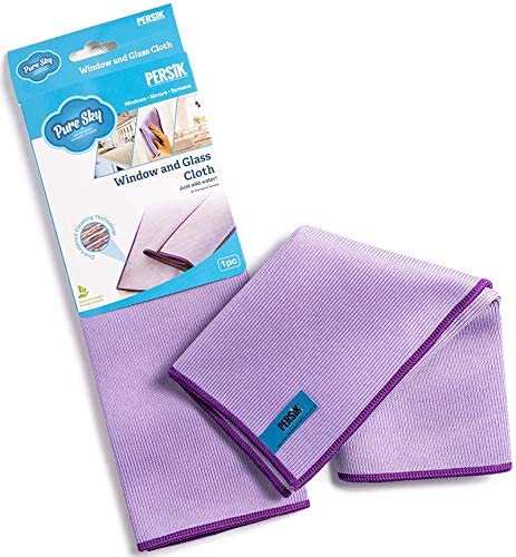 Pure-Sky Window Glass Cleaning Cloth - JUST ADD Water No Detergents Needed  Streak Free Magic Ultra Microfiber Window Polishing Towel - for Windows,  Glass, Mirror and Screen - Leaves no Wiping Marks 