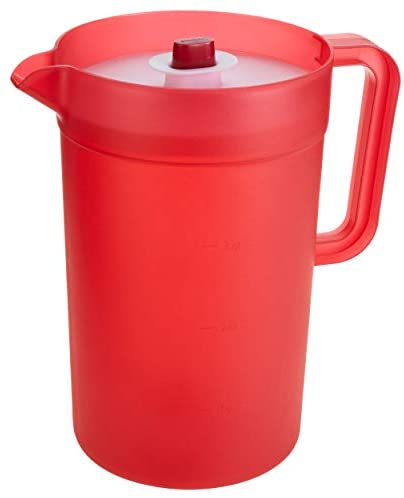  Tribello Pitcher with Lid 1 Gallon, Slim Clear Plastic