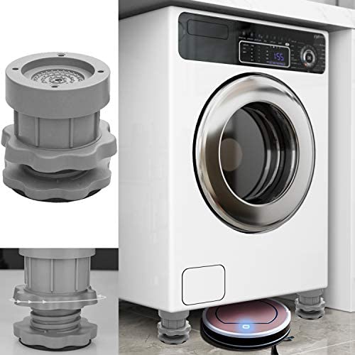 White Rivenbert 4 Anti Vibration Pads for Washing Machine Dishwasher 