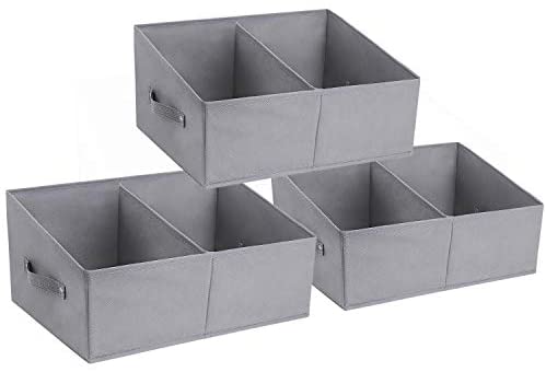 DIMJ Closet Storage Bins, 3 Pack Storage Baskets for Shelves